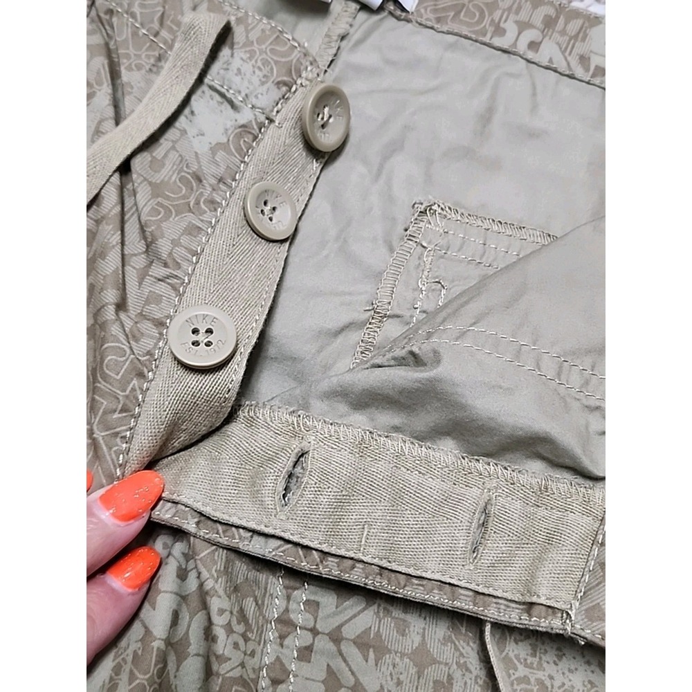 Nike The Athletic Dept. Women's Cotton Capri's Medium Beige Pockets Deadstock - Picture 6 of 14